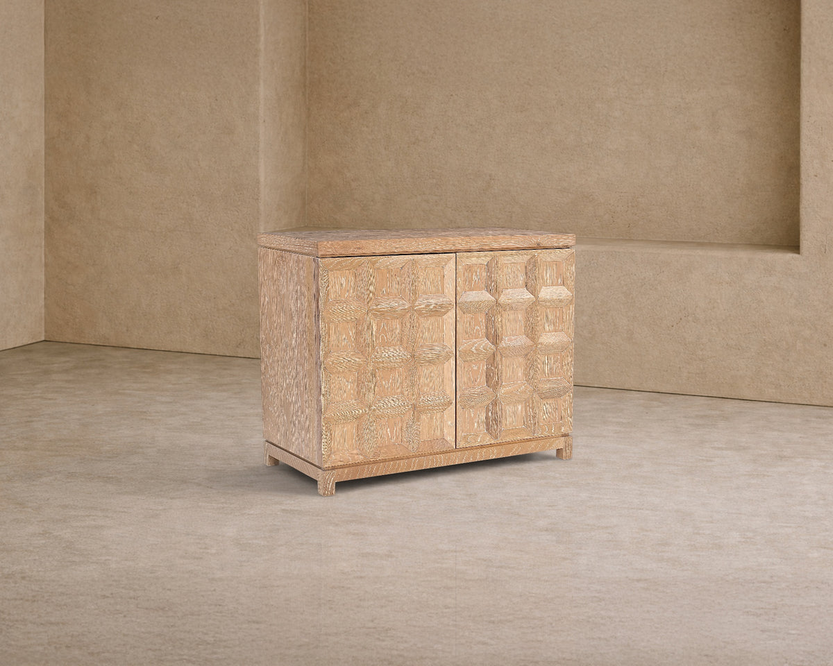 Llauna  2 Door Sideboard  - Brushed Light Beige Oak