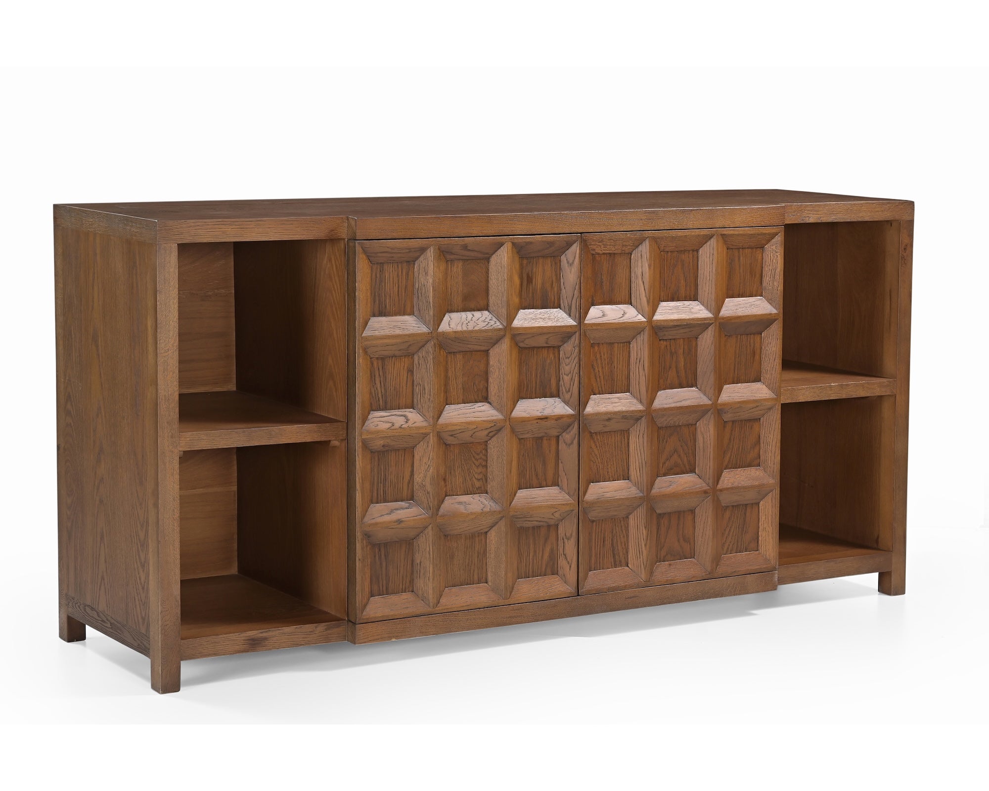 Llauna 4 Door Sideboard  - Brushed Mid-brown Oak