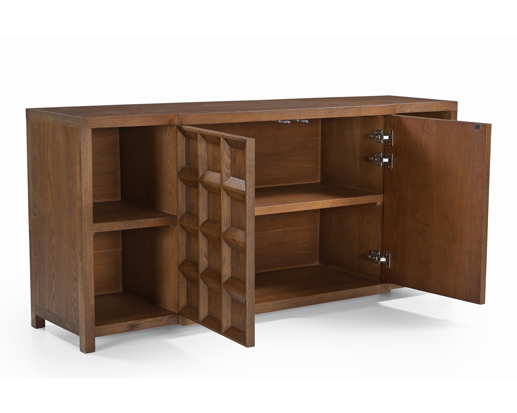 Llauna 4 Door Sideboard  - Brushed Mid-brown Oak