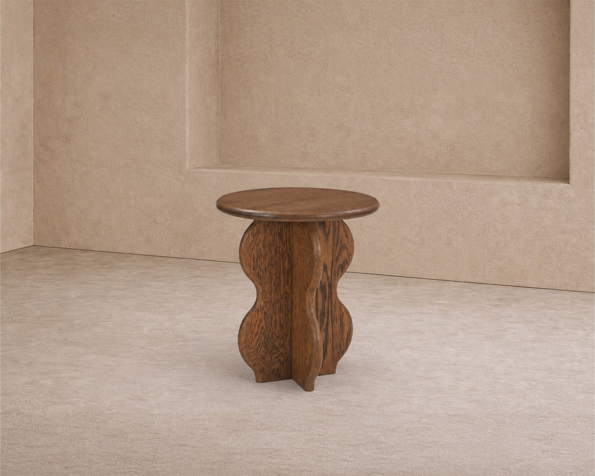 Oltok Side Table - Brushed Mid-brown Oak
