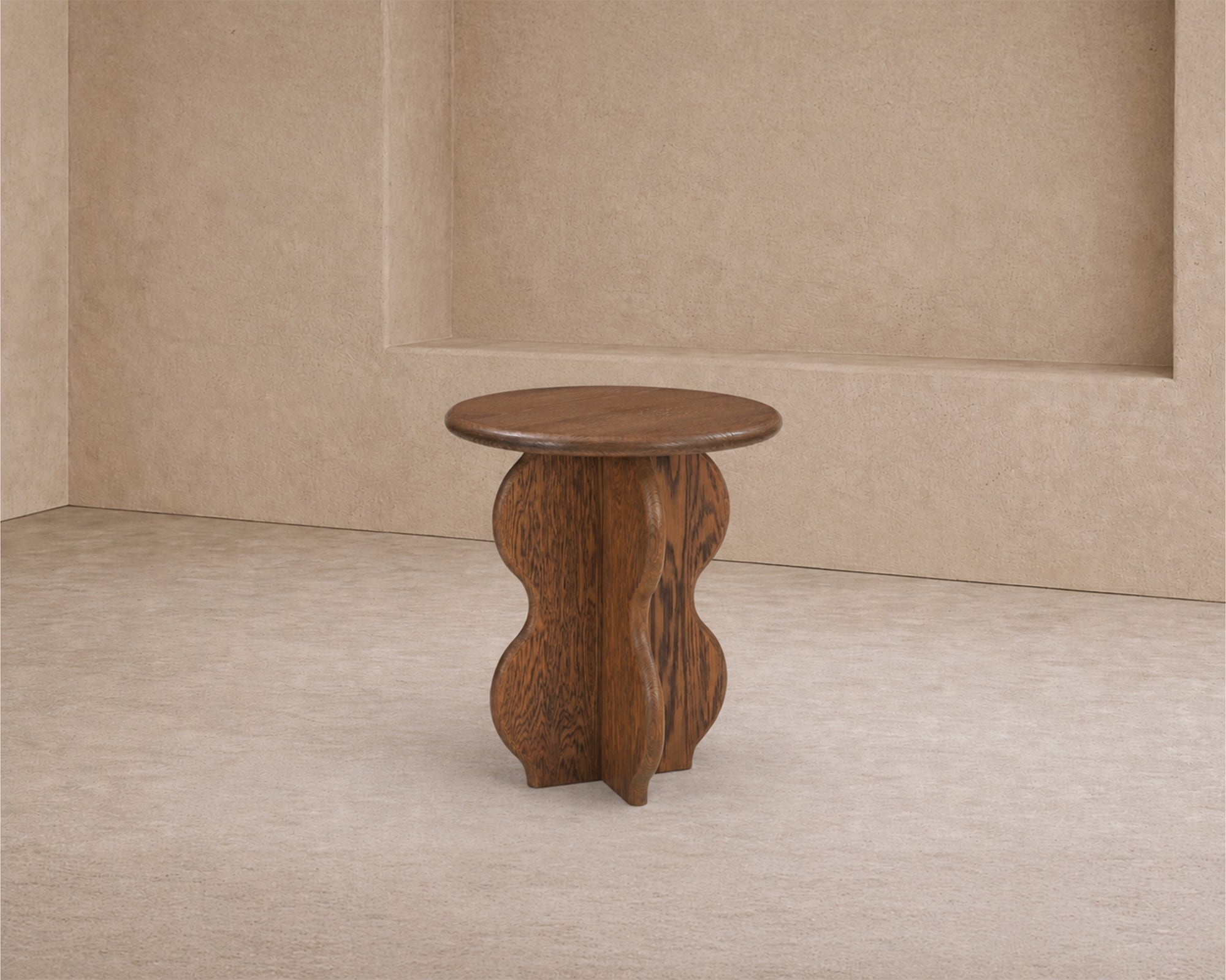 Oltok Side Table - Brushed Mid-brown Oak