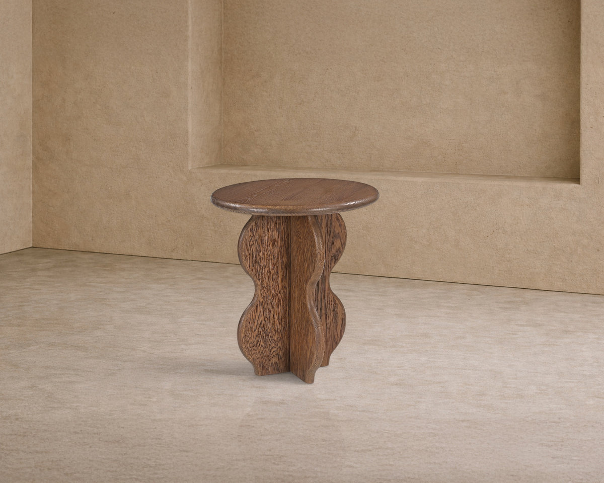 Oltok Side Table - Brushed Mid Brown Oak