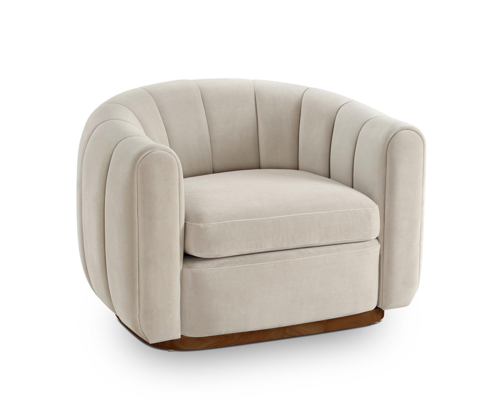 Arles Occasional Chair - Melbourne Stone & Walnut