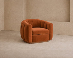 Arles Occasional Chair - Melbourne Clay & Natural Wood