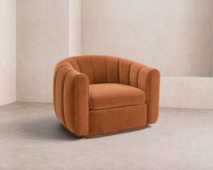 Arles Occasional Chair - Melbourne Clay & Natural Wood