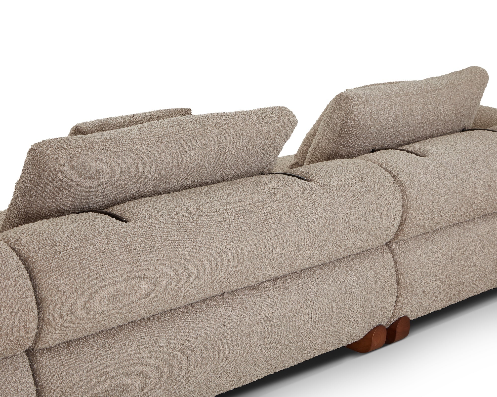 Cotto Modular Sofa Left - Amalfy Taupe & Middle Brown