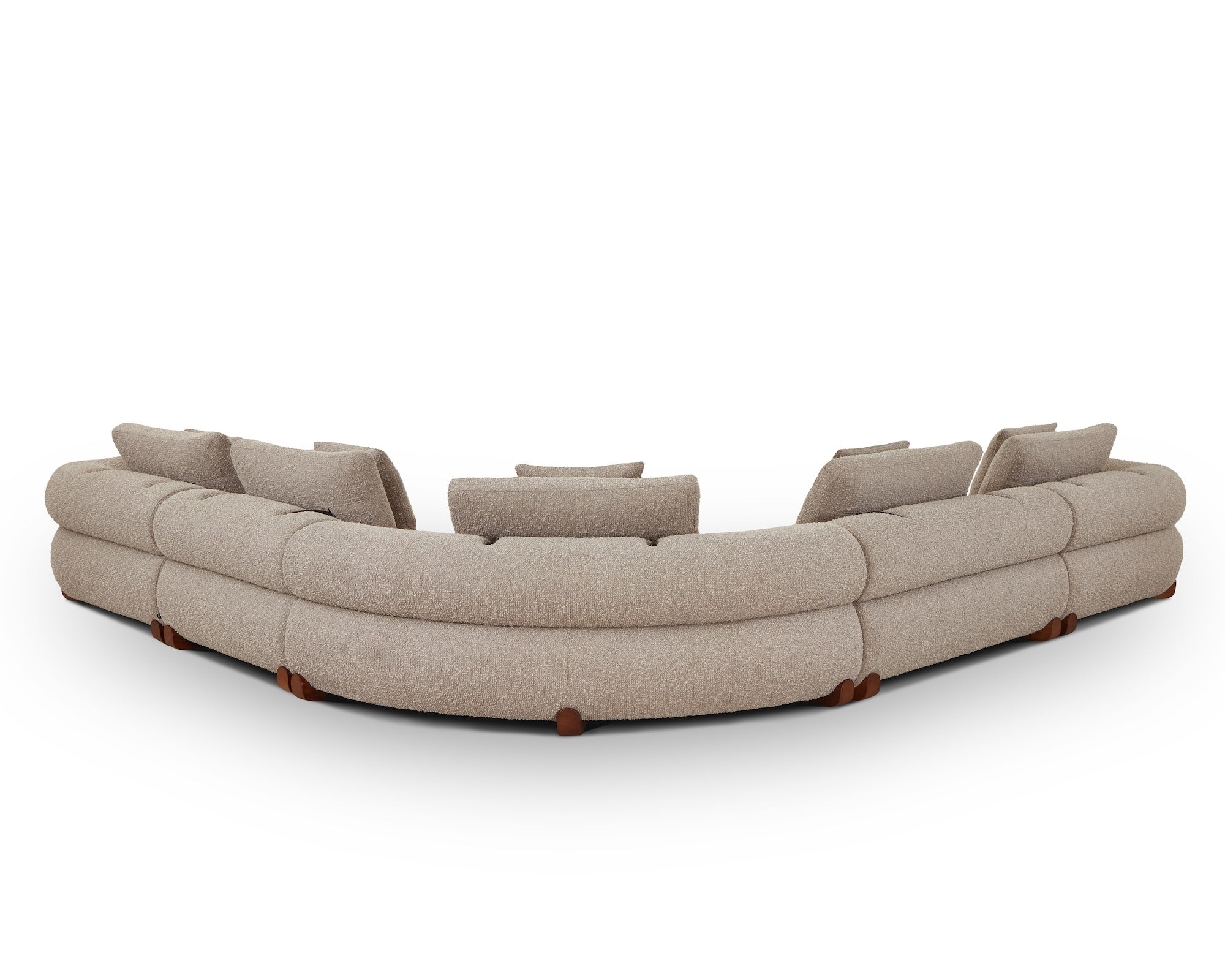 Cotto Modular Sofa Corner - Amalfy Taupe & Middle Brown