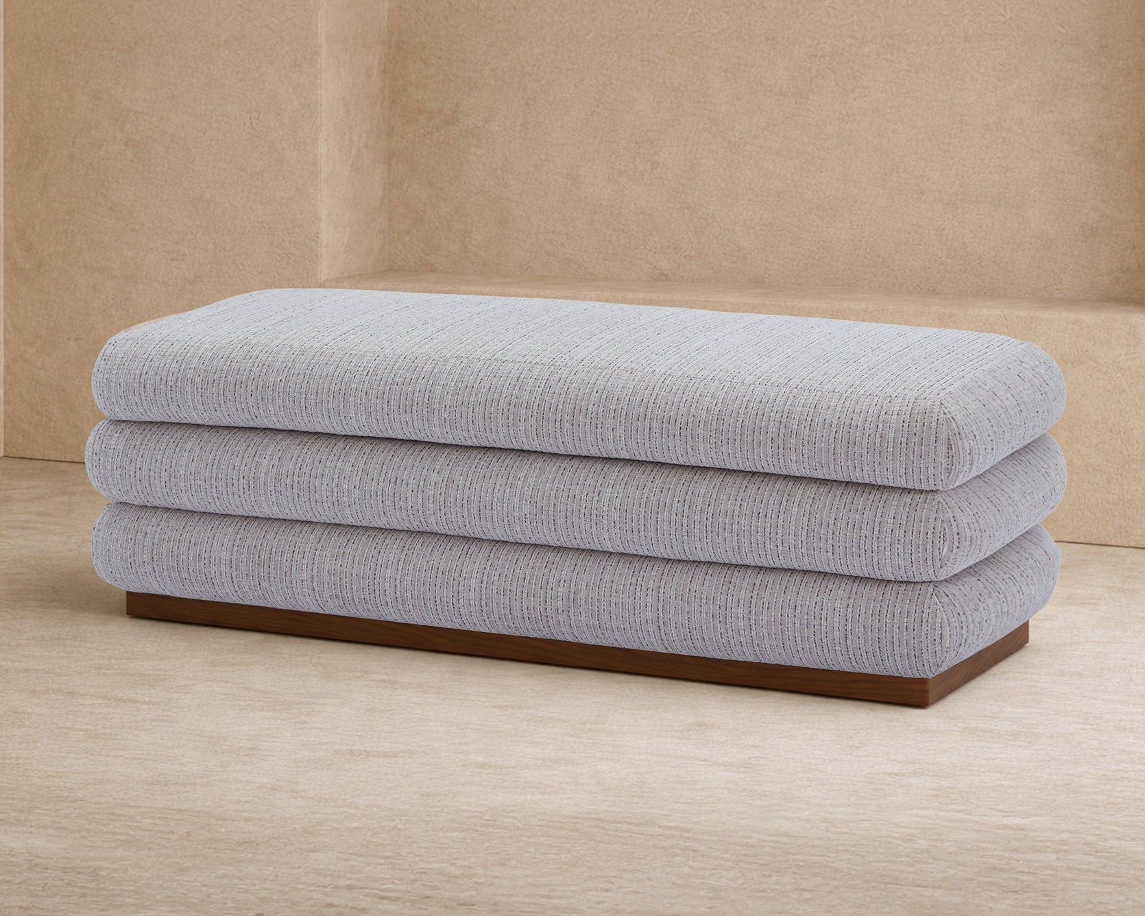 Cloud Storage Bench - Dresden Pebble /Mid Brown