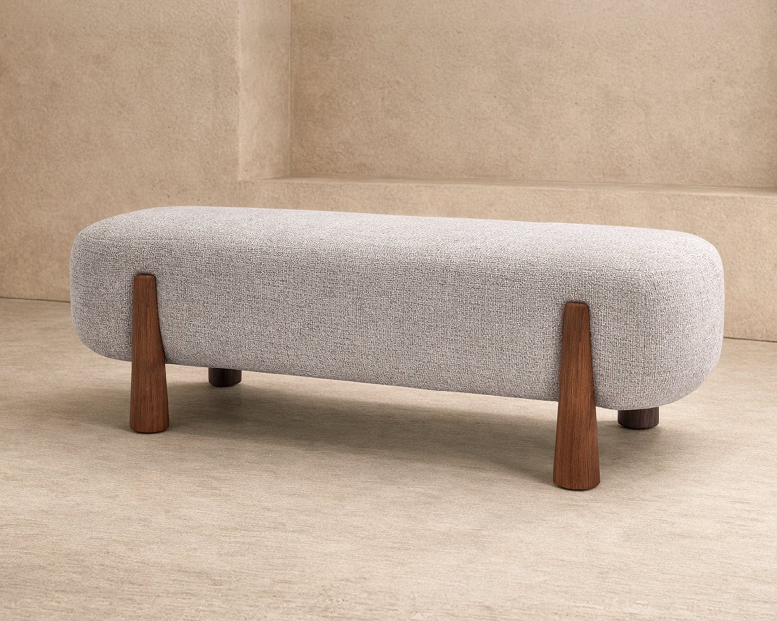 Perry Bench - Nordic Sand/Mid Brown