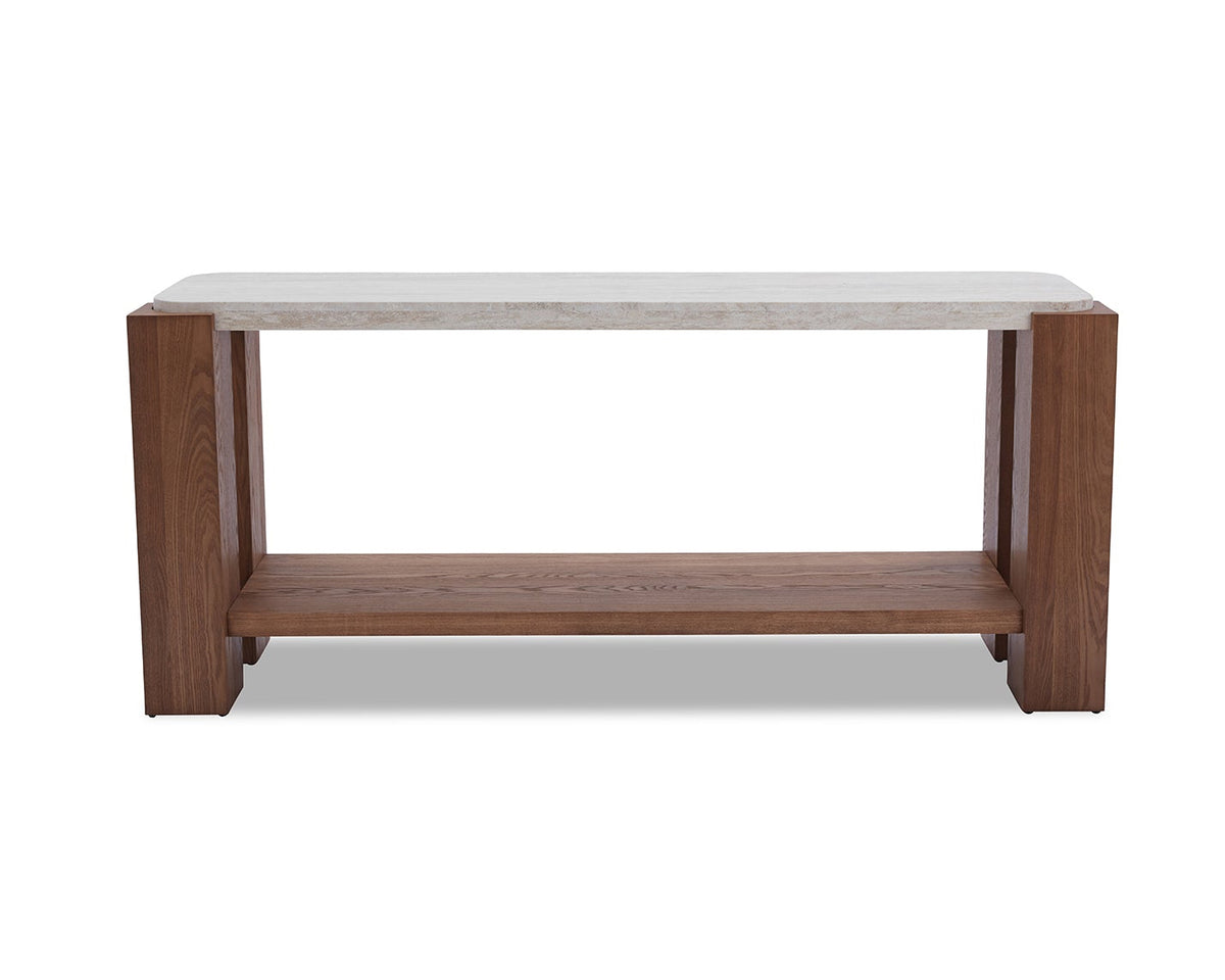 Calla Console Table - Beige/Mid Brown