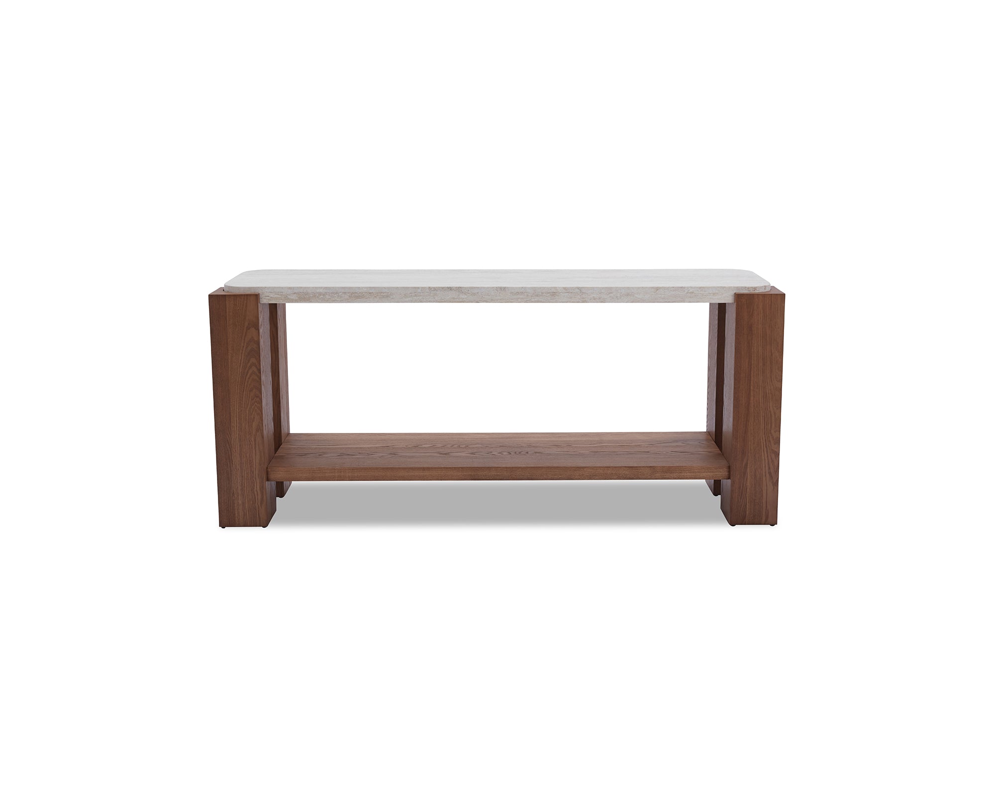 Calla Console Table - Beige/Mid Brown