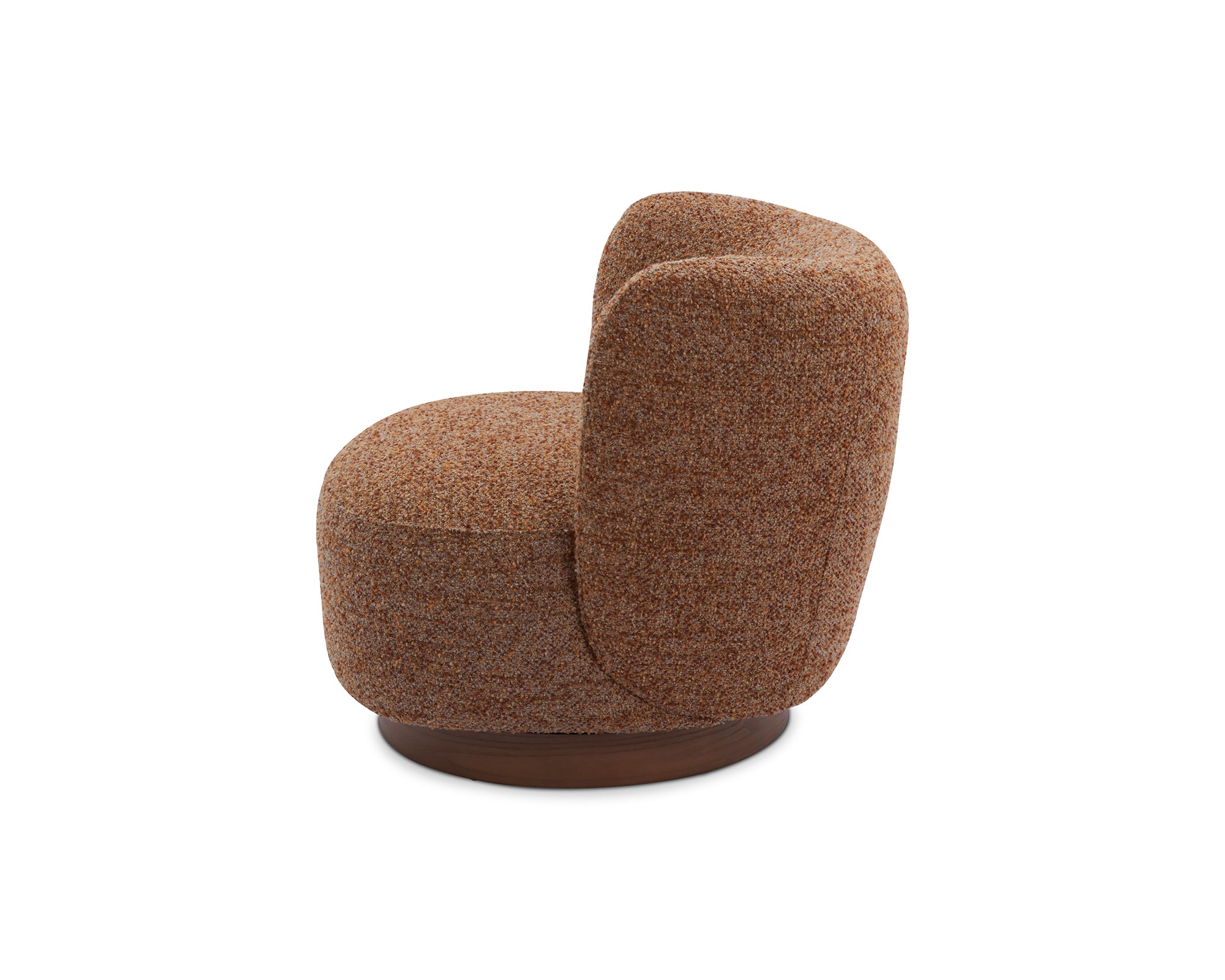 Bruno Swivel Occasional Chair - Norfolk Brown/Mid Brown