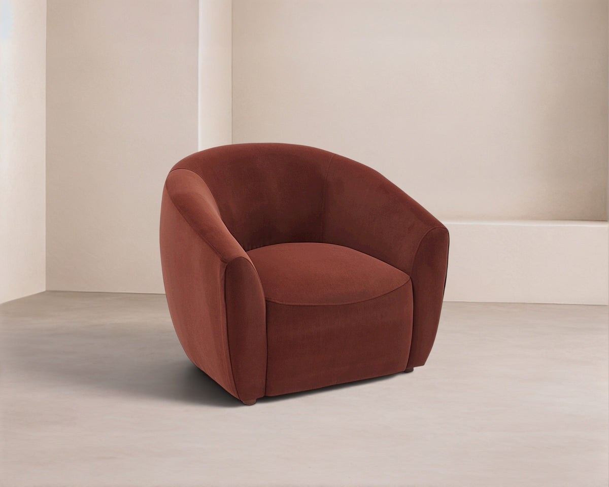 Magnus Occasional Chair - Kent Chocolate /Mid Brown
