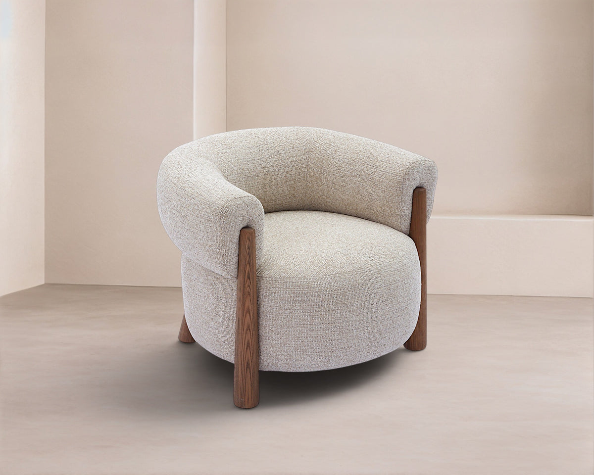 Civana Occasional Chair - Nordic Sand/Mid Brown