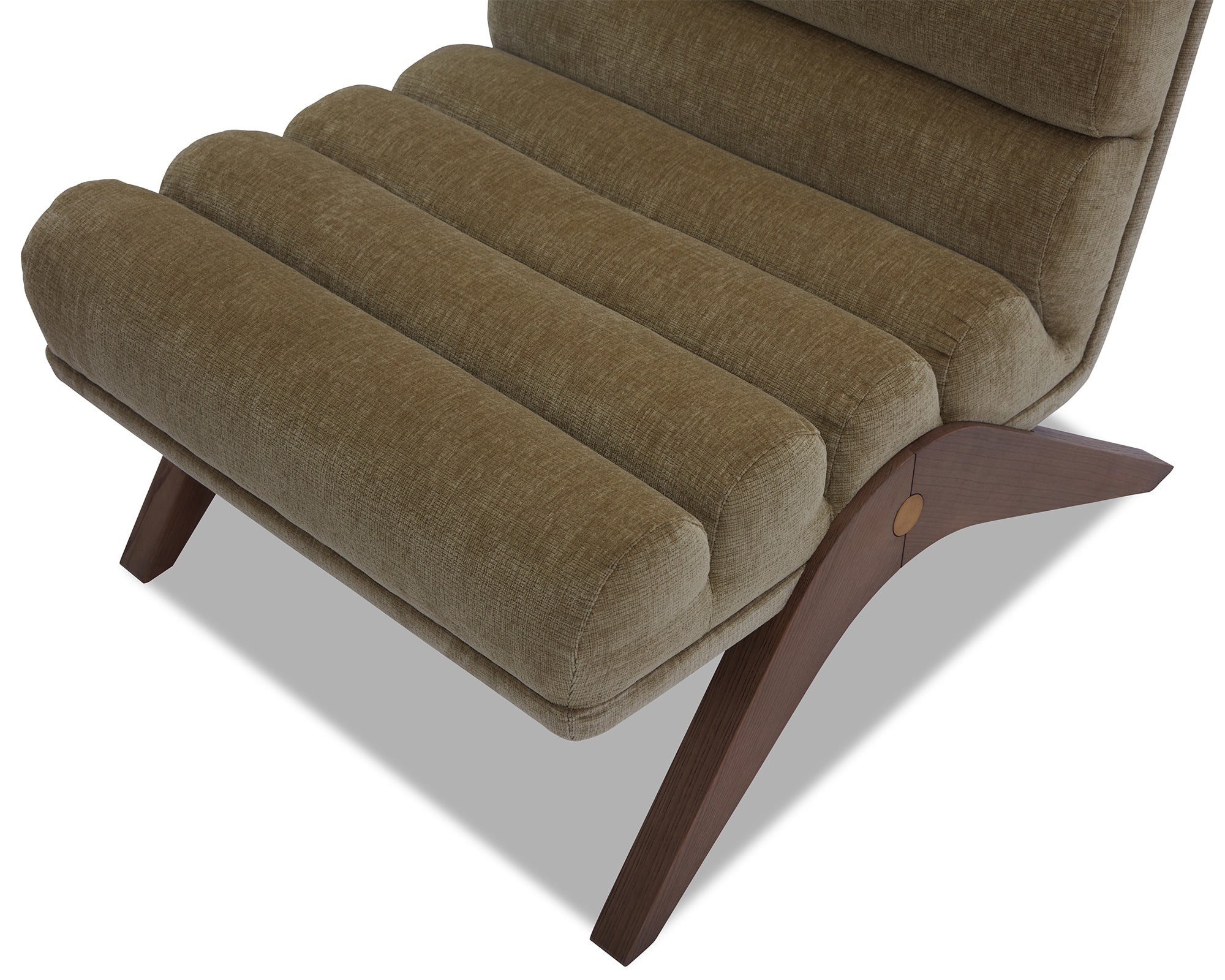 Charles Occasional Chair - Kenia Moss/Mid Brown