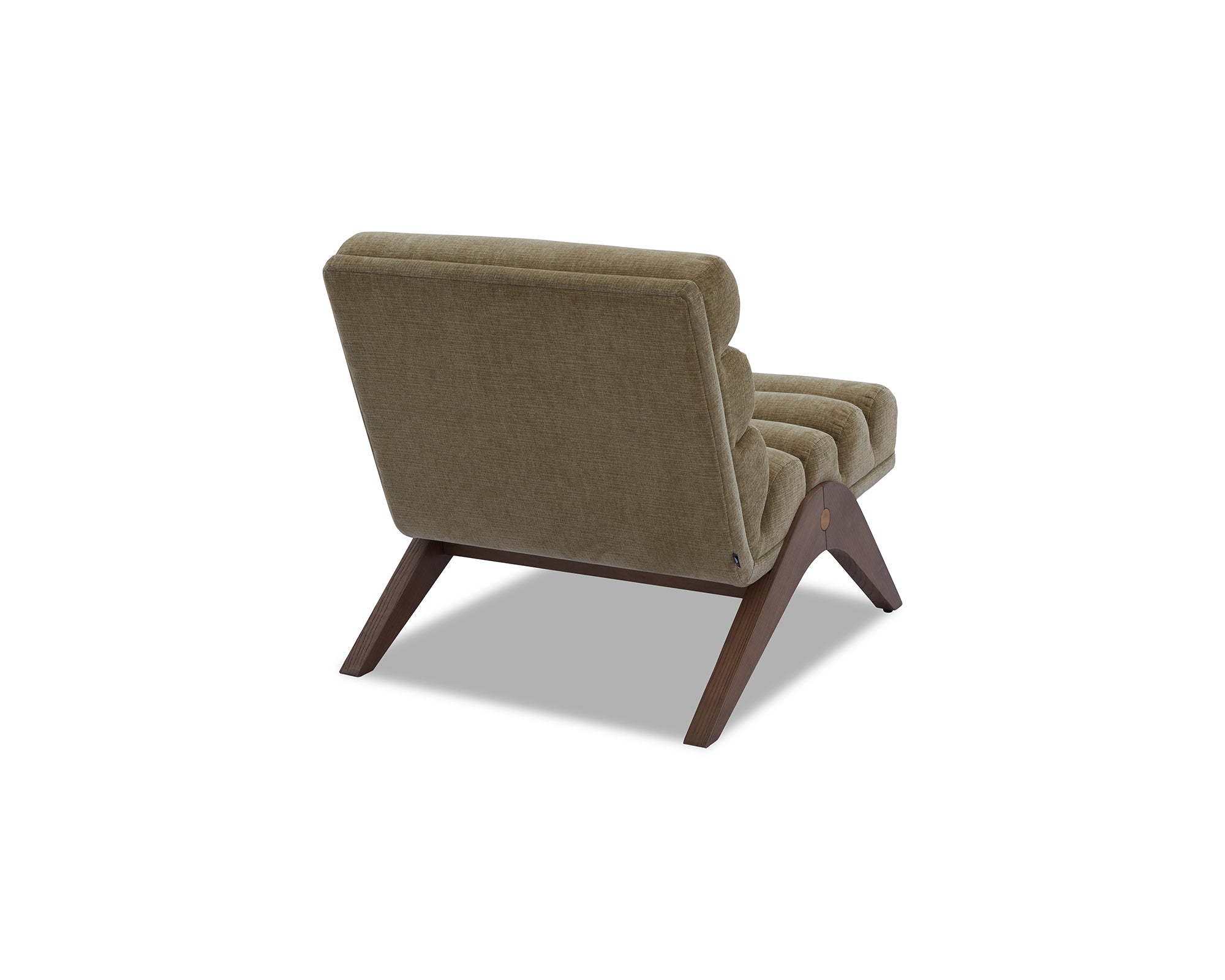 Charles Occasional Chair - Kenia Moss/Mid Brown