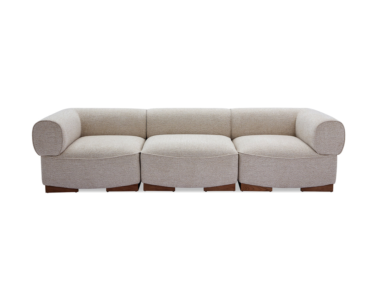 Demure Sofa - Nordic Sand/Mid Brown