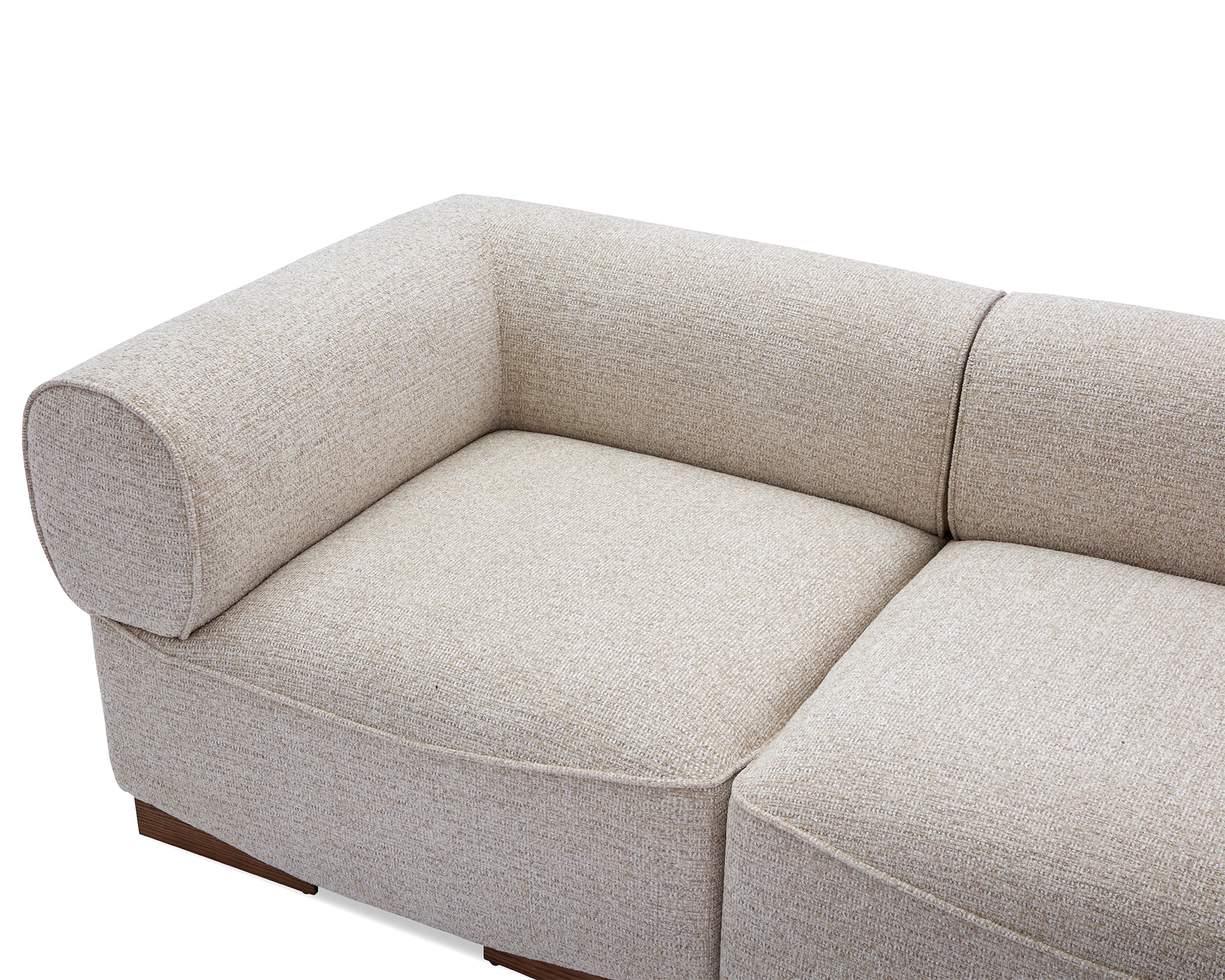 Demure Sofa - Nordic Sand/Mid Brown