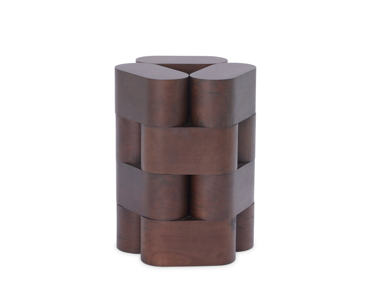 Arles Side Table - Dark Brown