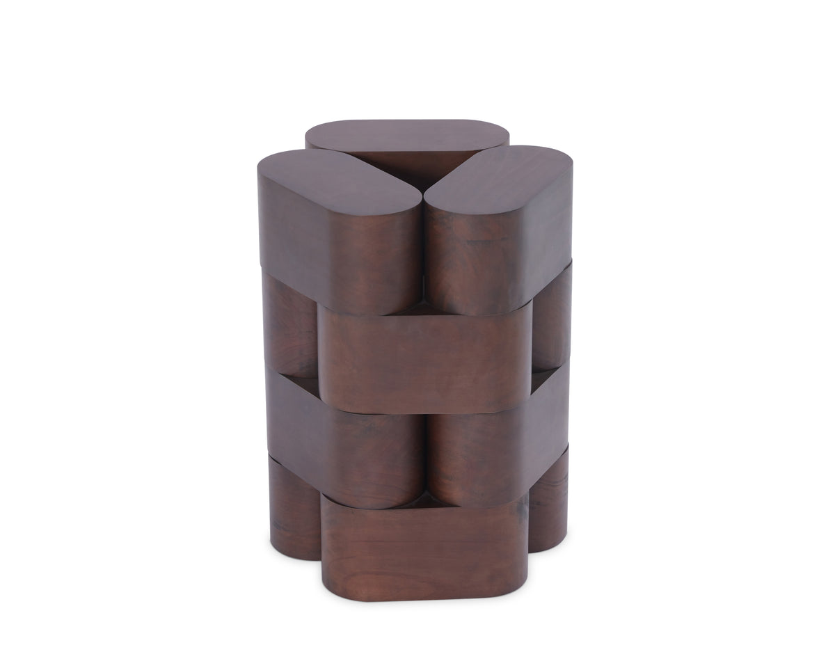 Arles Side Table - Dark Brown