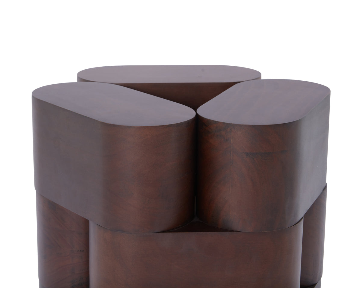 Arles Side Table - Dark Brown
