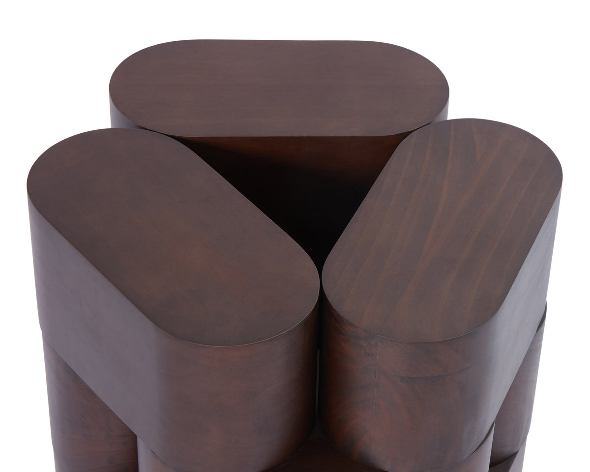 Arles Side Table - Dark Brown