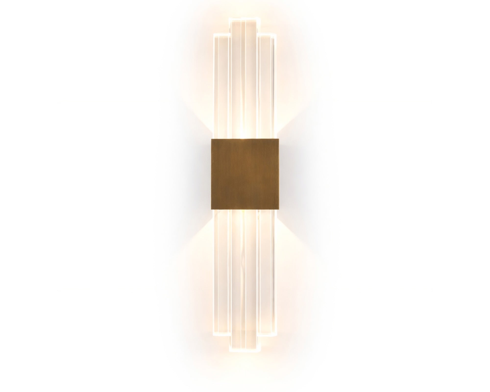 Bravura IP44 Wall Light - Acrylic and Brushed Brass