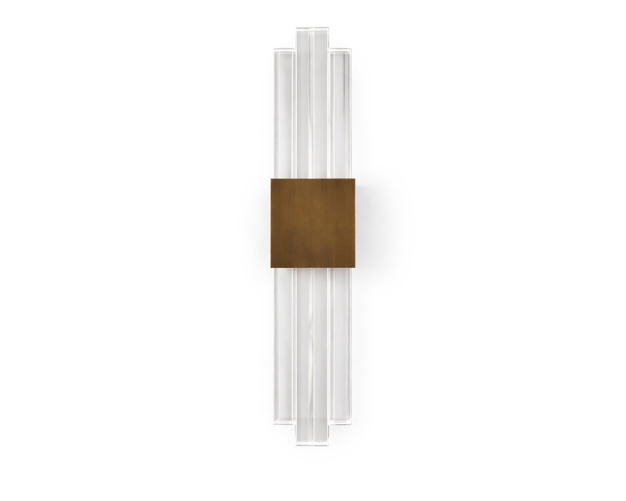 Bravura IP44 Wall Light - Acrylic and Brushed Brass