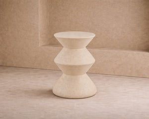 Zinda Side Table - Sandstone