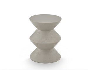 Zinda Side Table - Limestone
