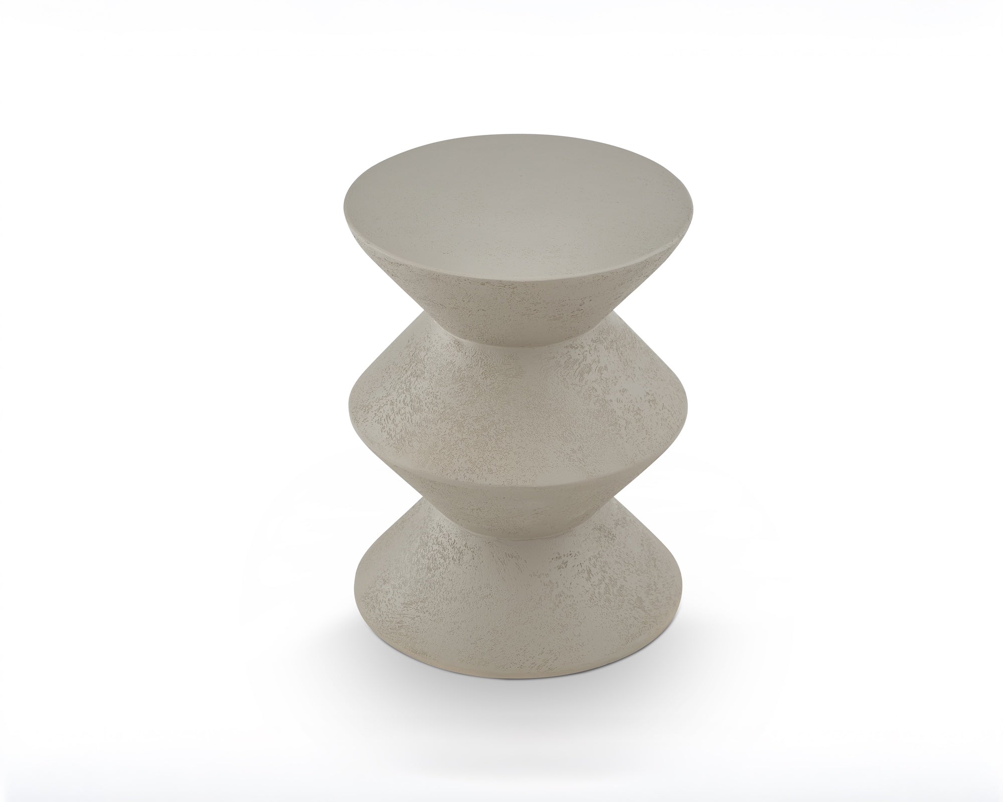 Zinda Side Table - Limestone