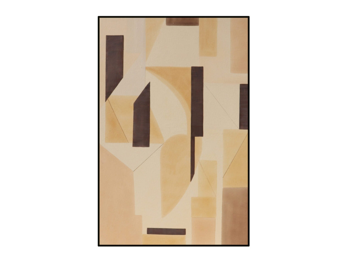 Juin Painting - Brown, Beige and Yellow