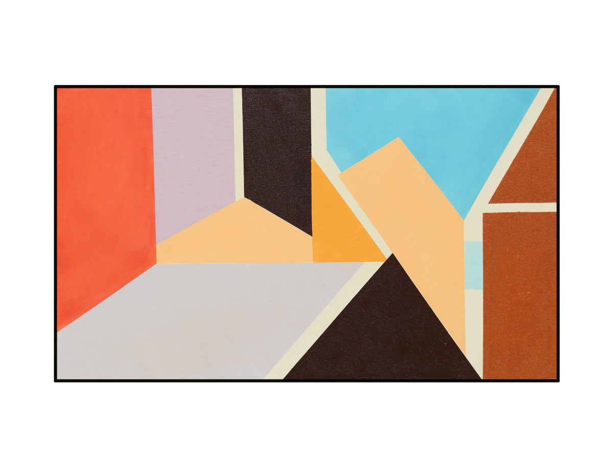 La Mer Painting - Orange, Blue and Purple