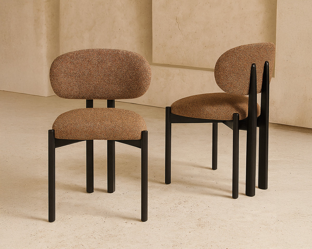 Lithos Dining Chair - Dexter Sparkle Rust (Set of 2)