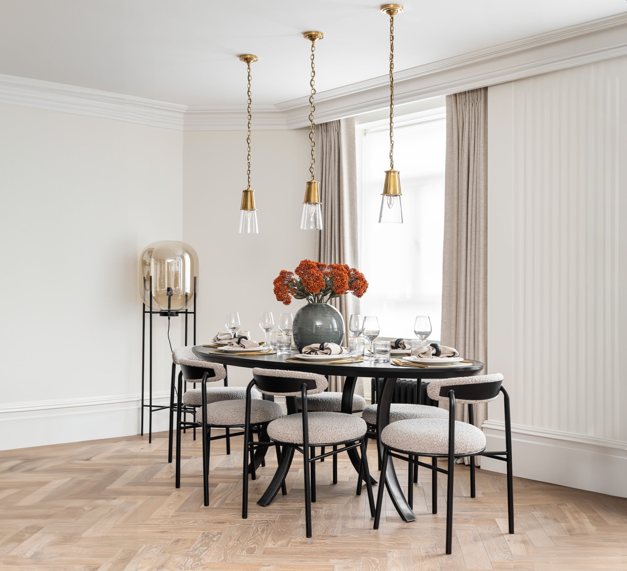 Nook Dining Chair (set of 2) - Boucle Sand