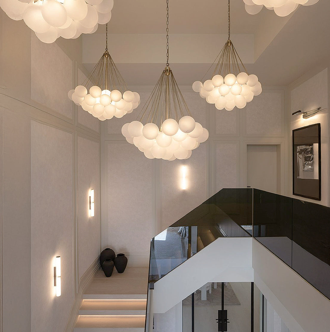 Cloud Pendant Lamp - Antique Brass