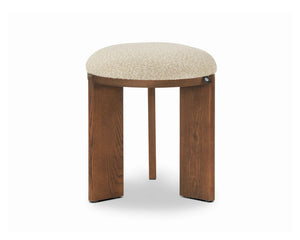 Lia Foot Stool - Capella Sand & Brushed Brown