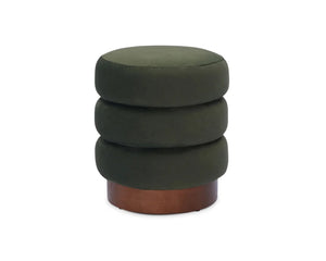 Trace Footstool - Hopper Moss | Mid Brown Oak Sold Wood (Crib 5)