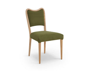 Adelaide Dining Chair - Kaster II Olive & Brushed Natural Wood