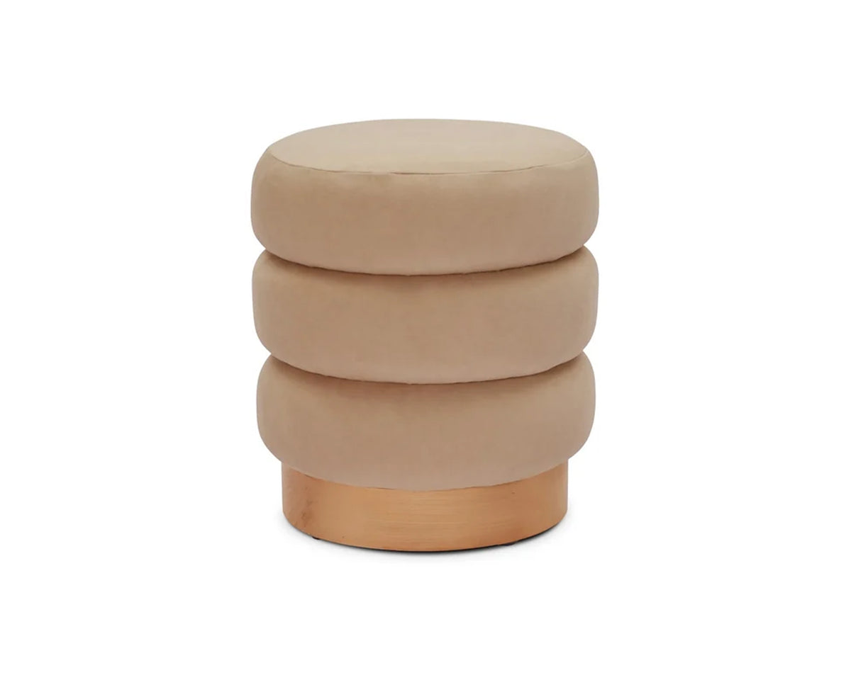 Trace Footstool - Hopper Desert | Natural Oak Solid Wood
