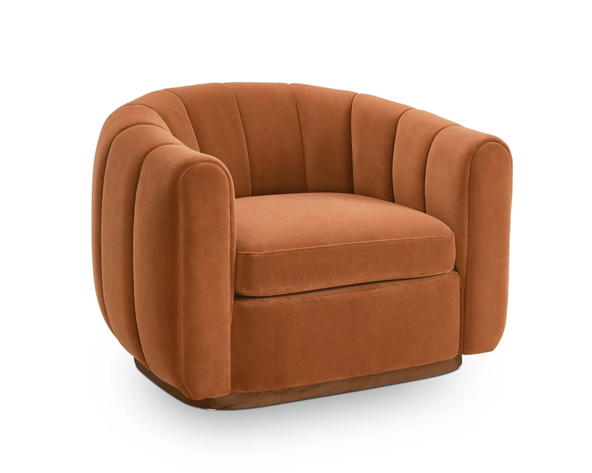 Arles Occasional Chair - Melbourne Clay & Natural Wood