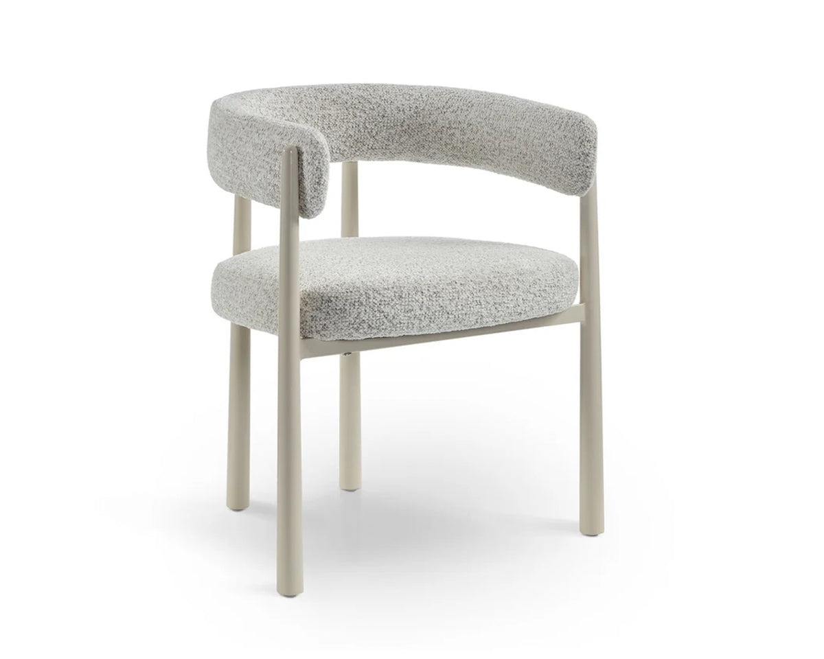 Aria Dining Chair - (Crib 5) Ripley Grav & Gloss Ivory