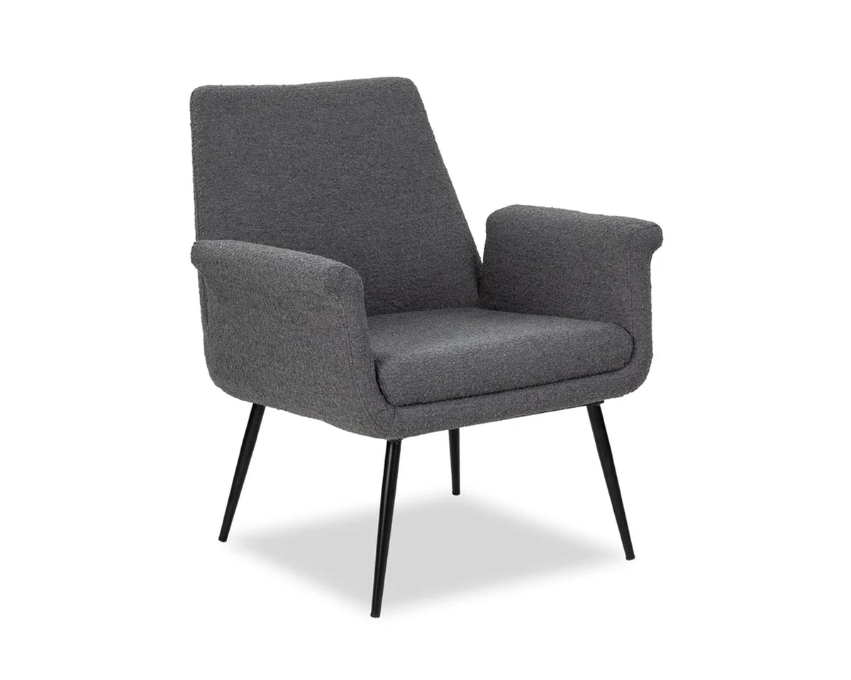 Fiore Occasional Chair - Boucle Graphic Grey