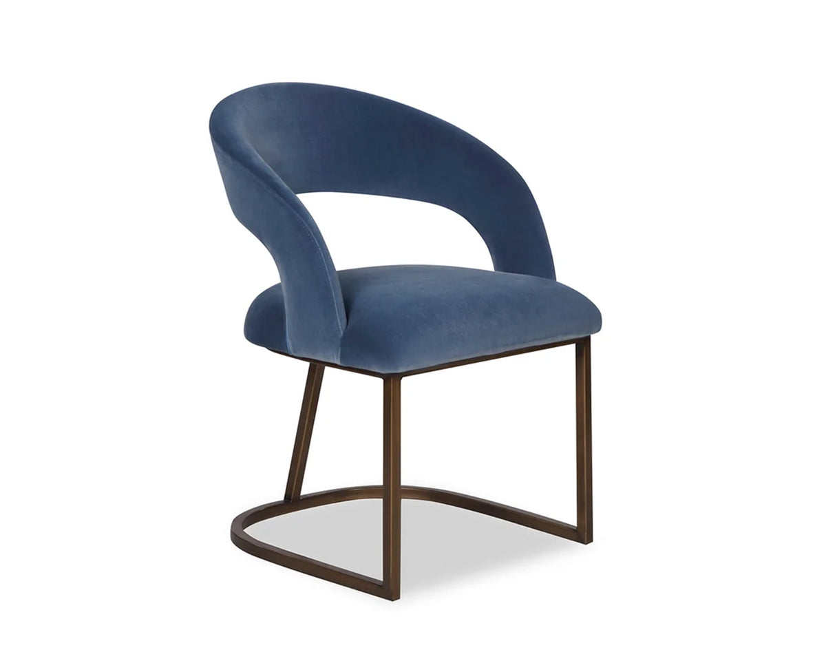 Alfie Dining Chair - (Crib 5) Gainsborough Cobalt Blue
