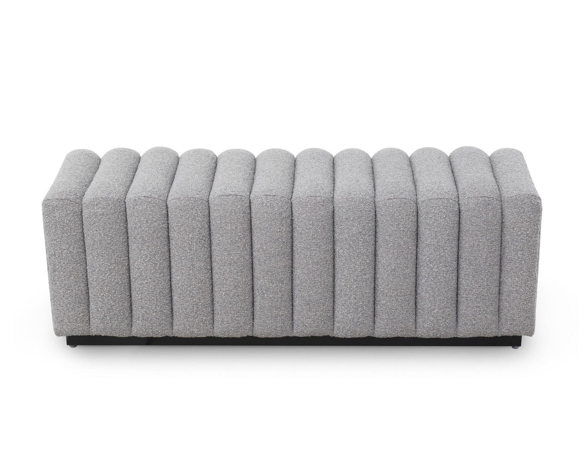 Kalum Bench - Boucle Grey