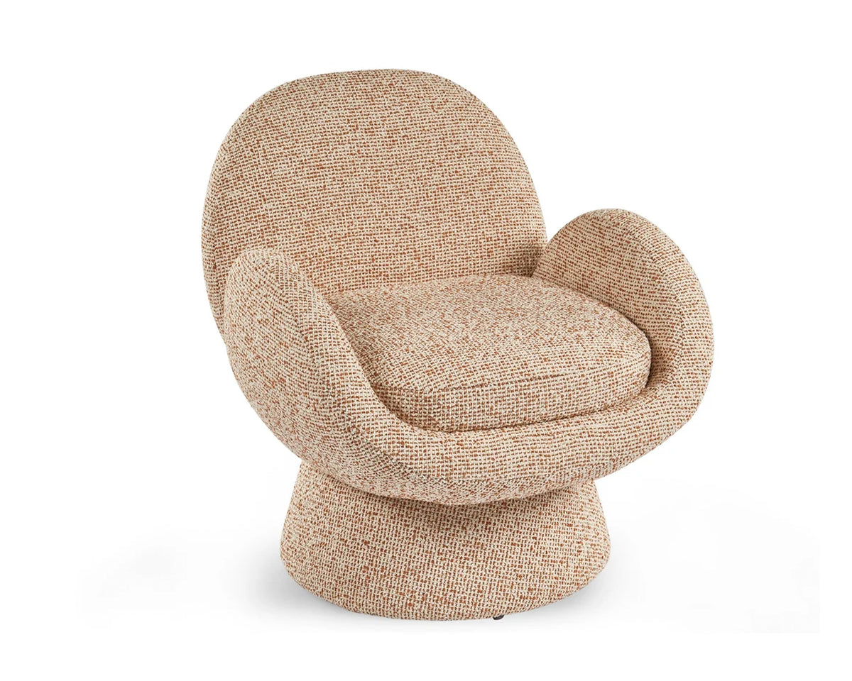 Arles Occasional Swivel Chair - Dexter Sparkle Citrus