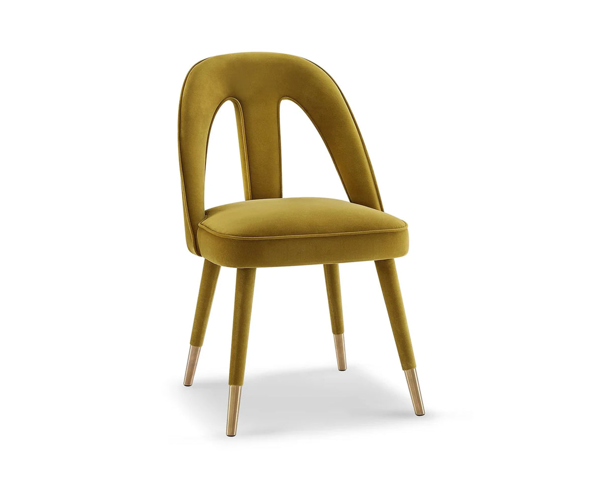 Pigalle Dining Chair - Kaster II Mustard Velvet