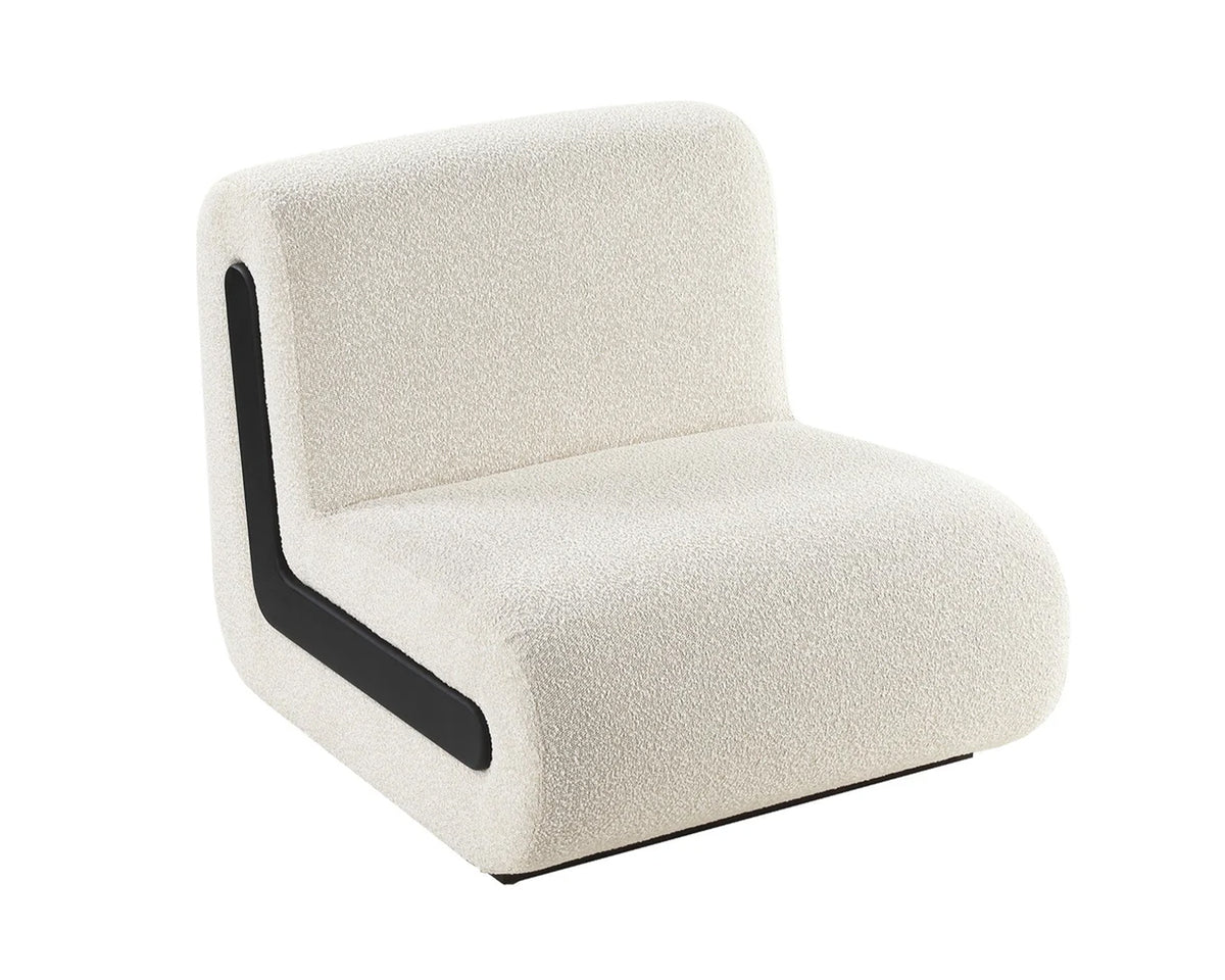 Bola Occasional Chair - Boucle Sand & Black