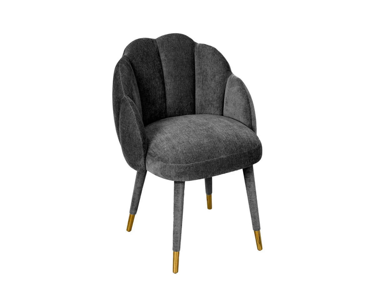 Mina Dining Chair - Sysley Chalk Velvet