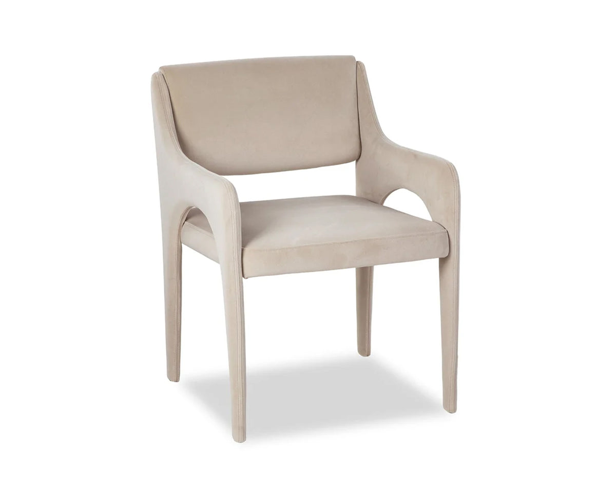 Godard Dining Chair - Kaster II Pebble Velvet